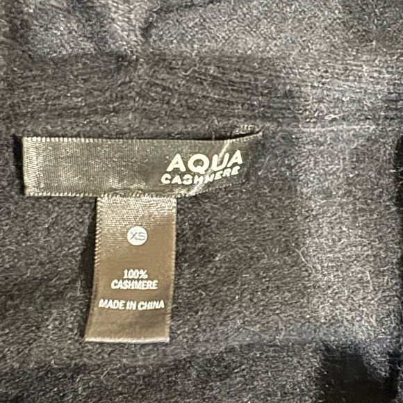 Aqua Cashmere black hi lo open front jacket t cardigan - Picture 7 of 7